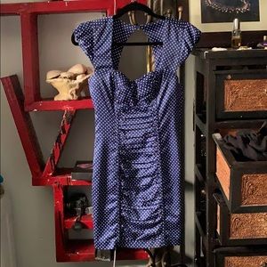 Polka dot mini dress